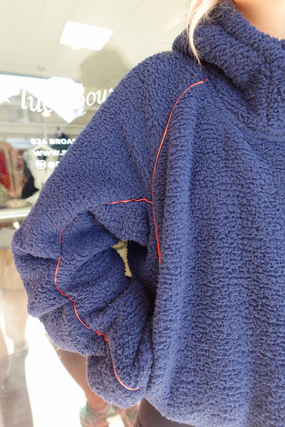 Free Flow Fleece- Midnight Navy