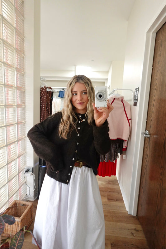 *Restock* Piper Cardigan- Chocolate