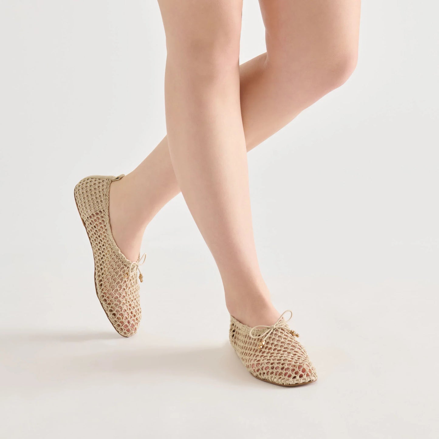 Kaylyn Flats-Oatmeal Crochet