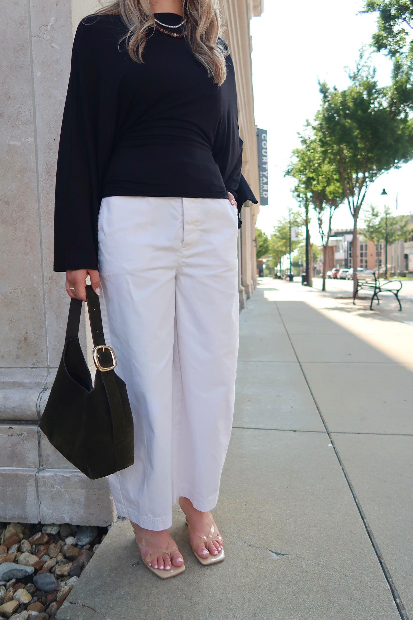 We The Free Lay Down Chino Trousers-Clean Ivory