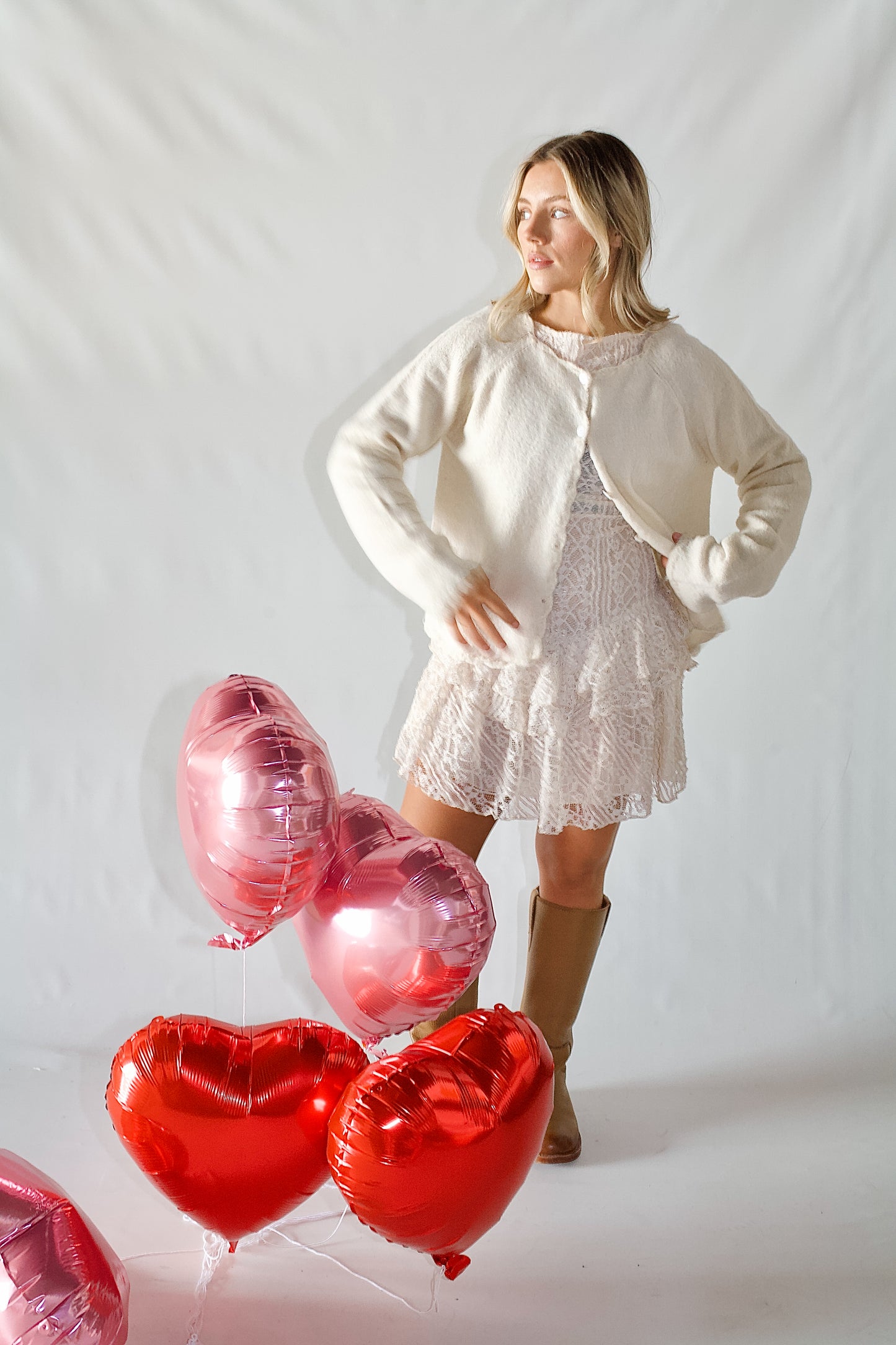 Tabby Lace Mini Dress- Tea