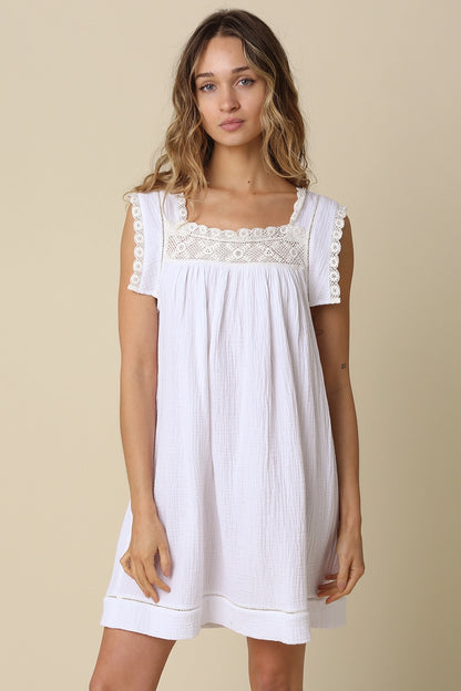 Eli Mini Dress-White