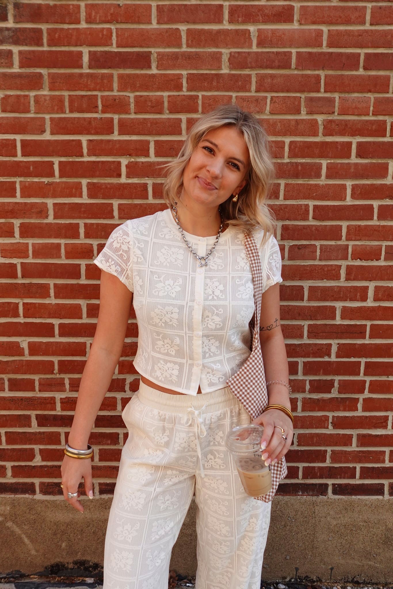 Carla Crochet Top- Ivory
