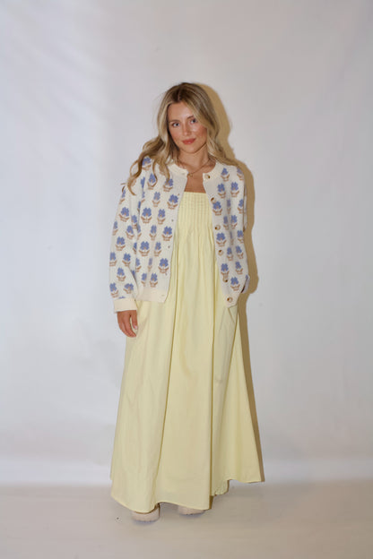 Taking Notes Maxi Dress-Butter