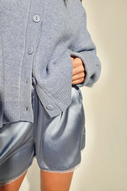 Boston Shortie- Dusty Blue