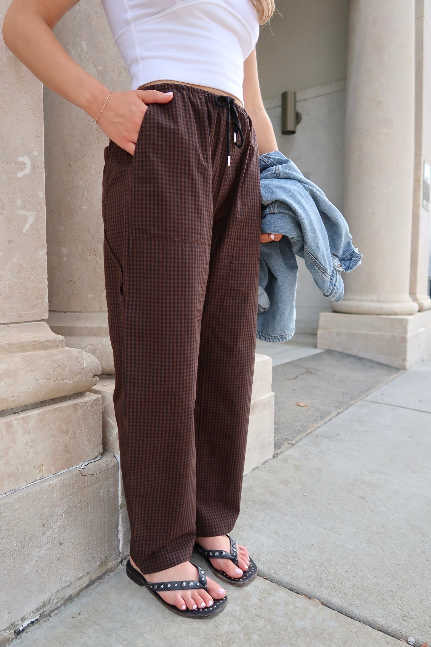Theo Poplin Pant- Hot Toddy