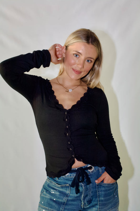 Big Love Cardi- Black