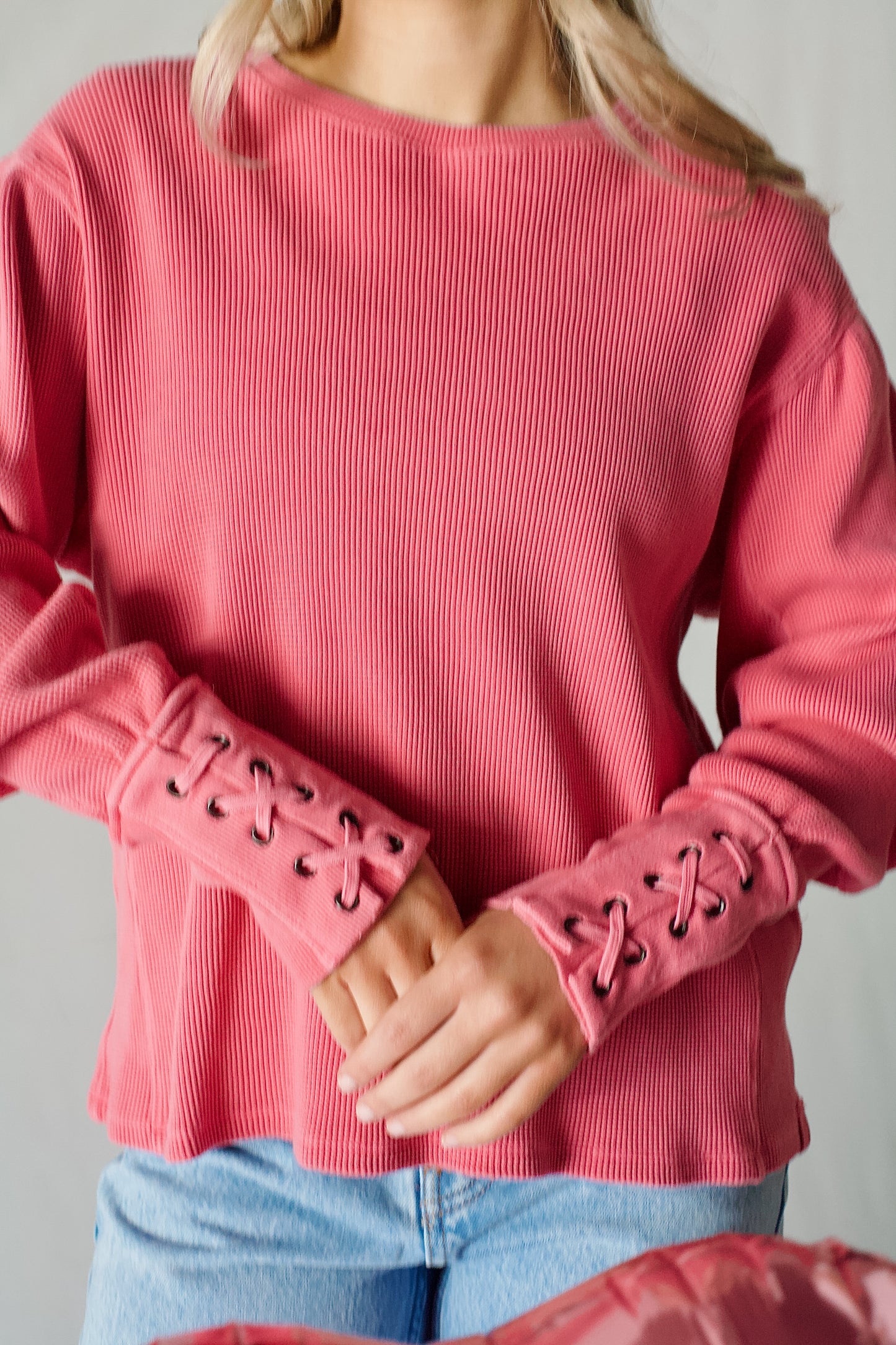 We The Free Lapis Cuff Long Sleeve- PlumDrop