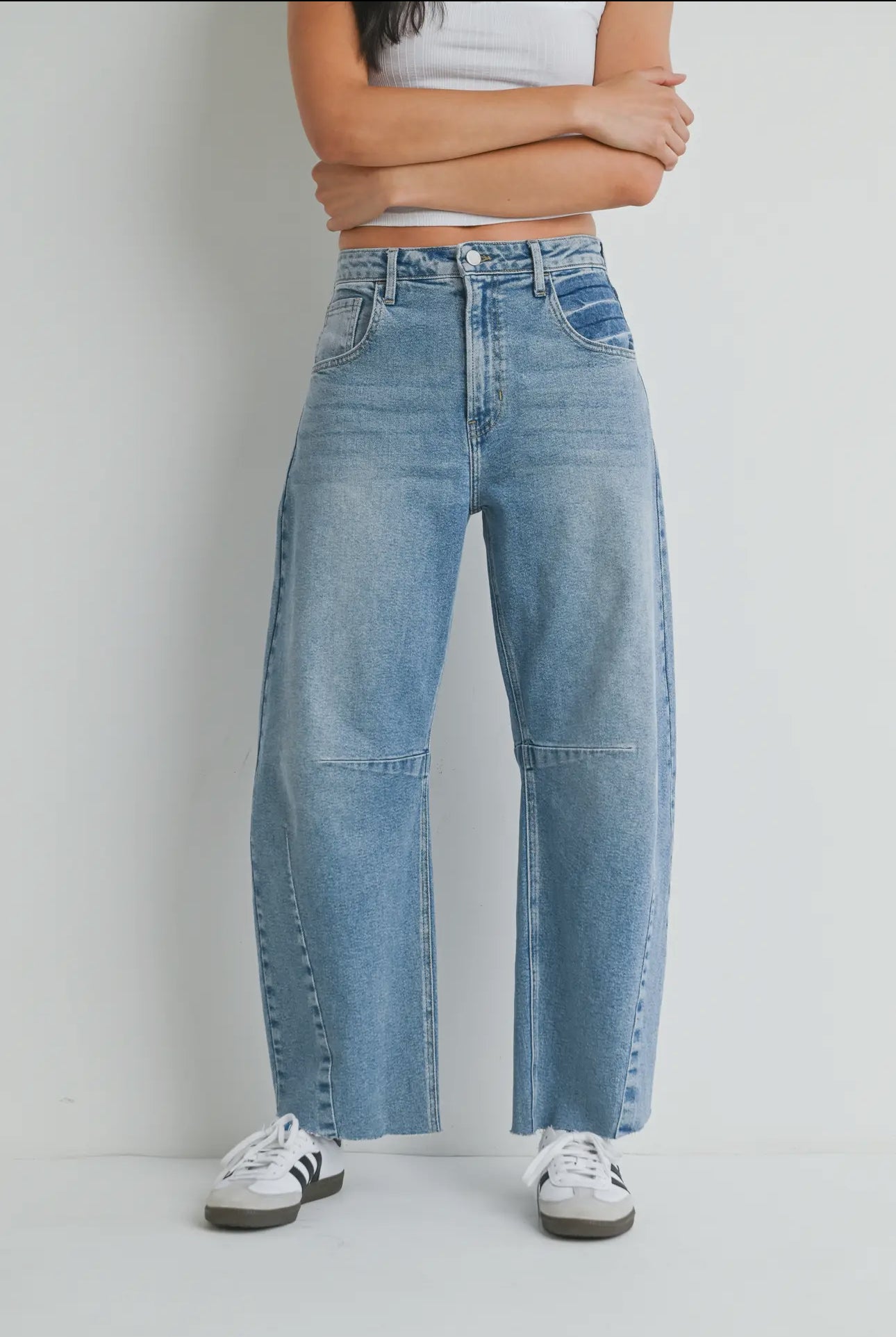 Balanced Barrel Jean- Light Wash