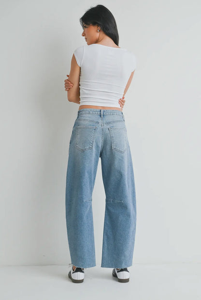 Balanced Barrel Jean- Light Wash