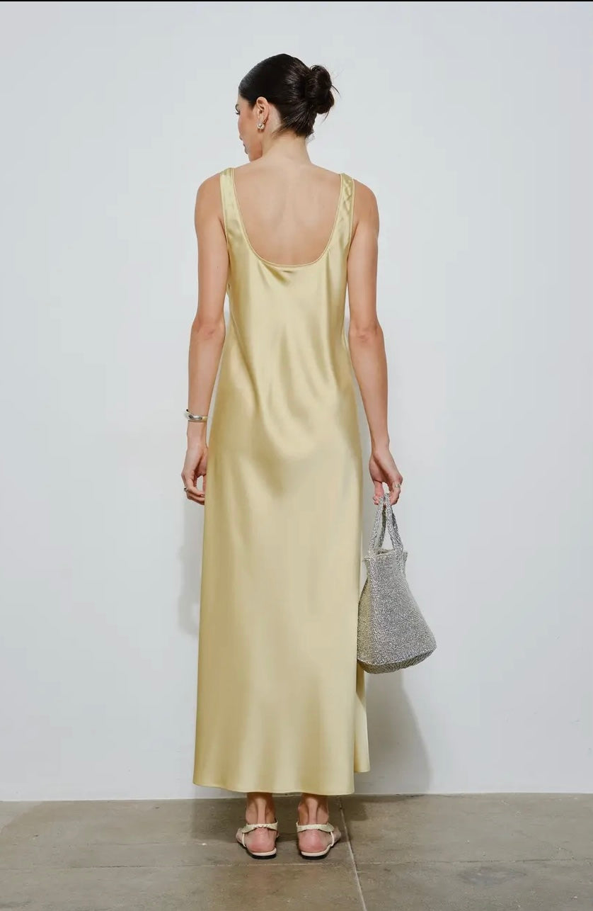 Mirelle Slip Dress-Yellow
