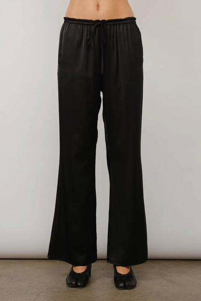 Paloma Straight Leg Pants- Black