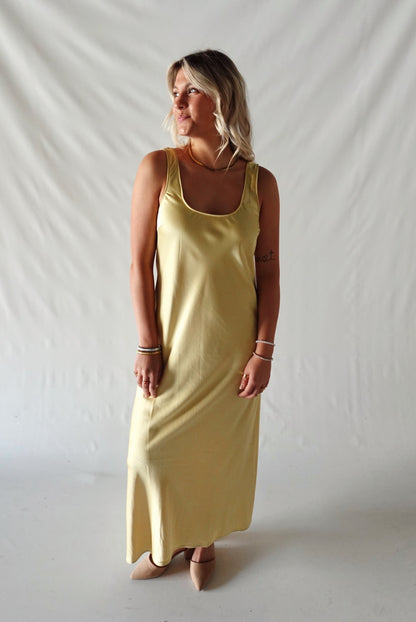 Mirelle Slip Dress-Yellow