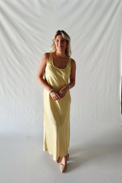 Mirelle Slip Dress-Yellow