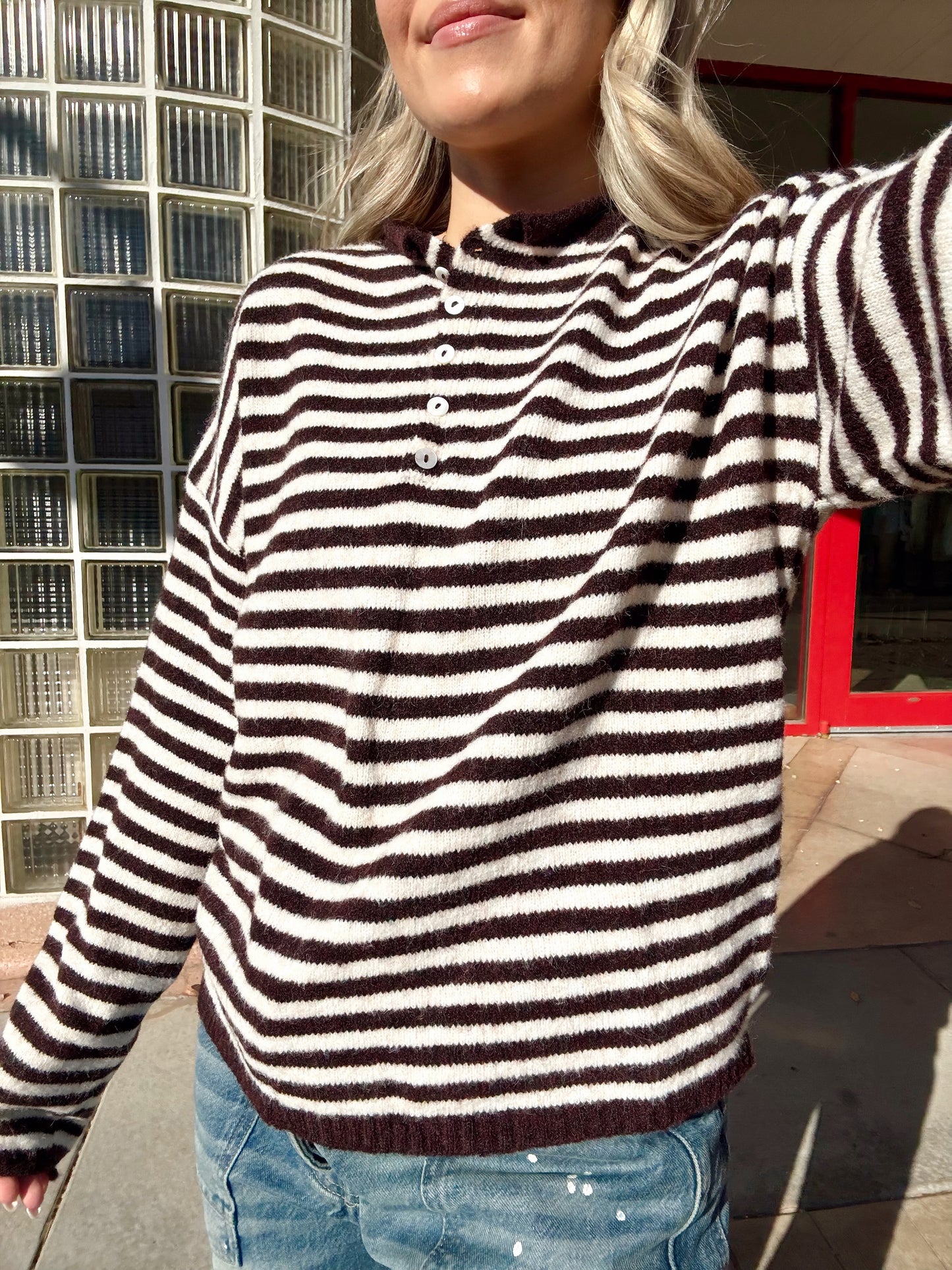 Piper Henley -  Striped Dark Wine