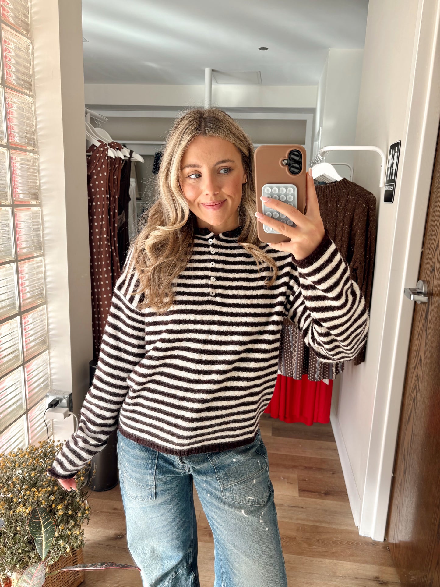 Piper Henley -  Striped Dark Wine