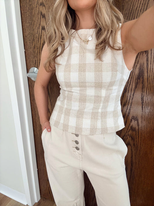 *Restock* Jaclyn Top- Cream