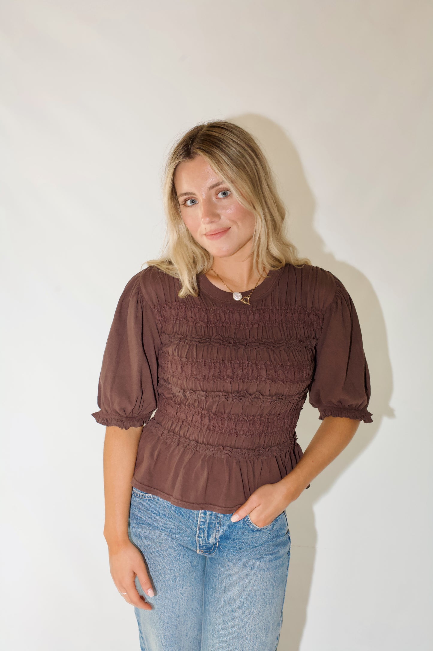 Maxey Knit Top- French Chocolate