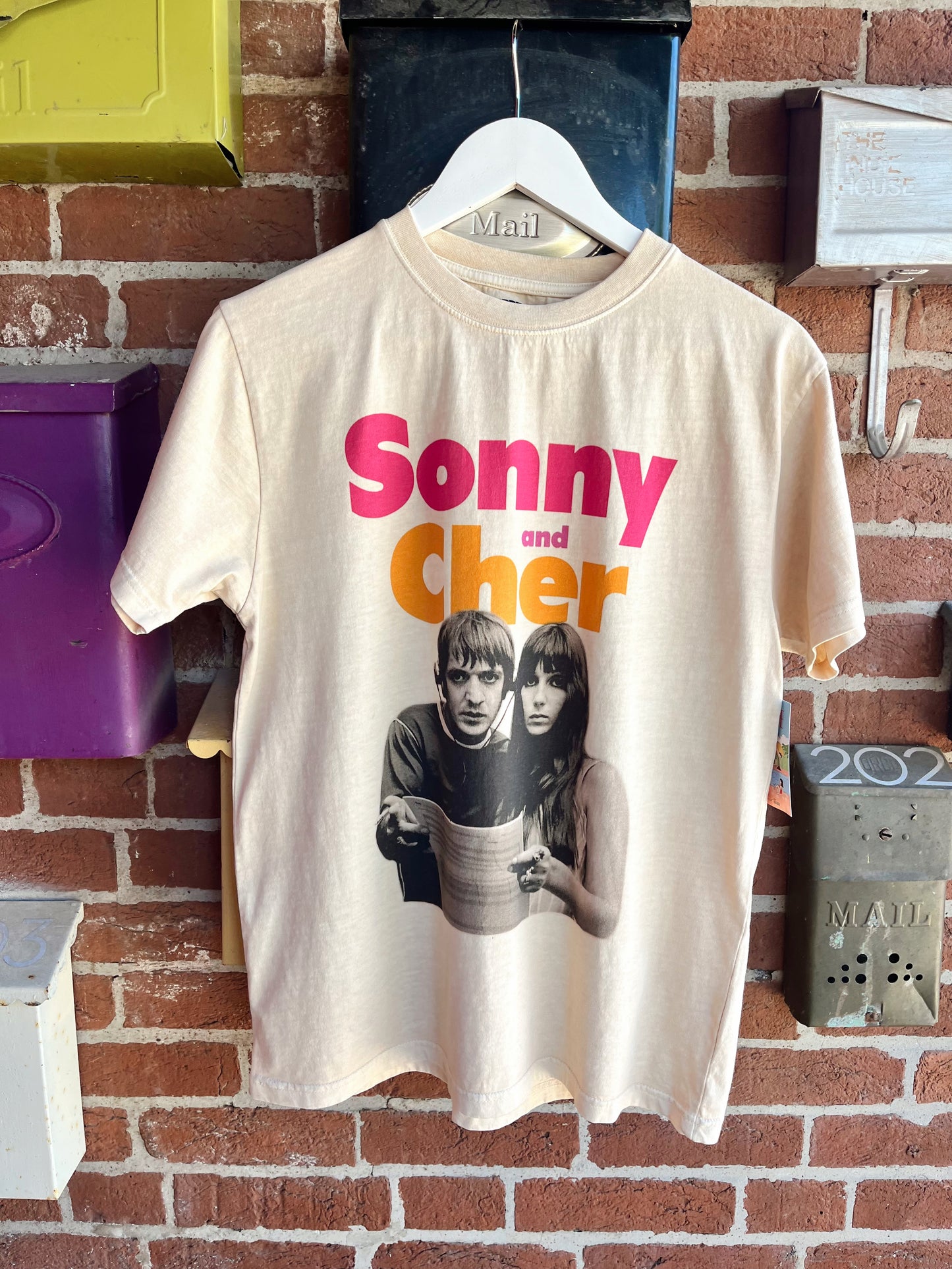 Sonny and Cher Tee- Off White