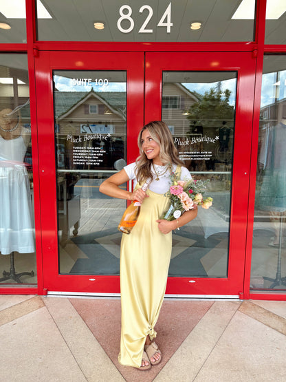 Mirelle Slip Dress-Yellow