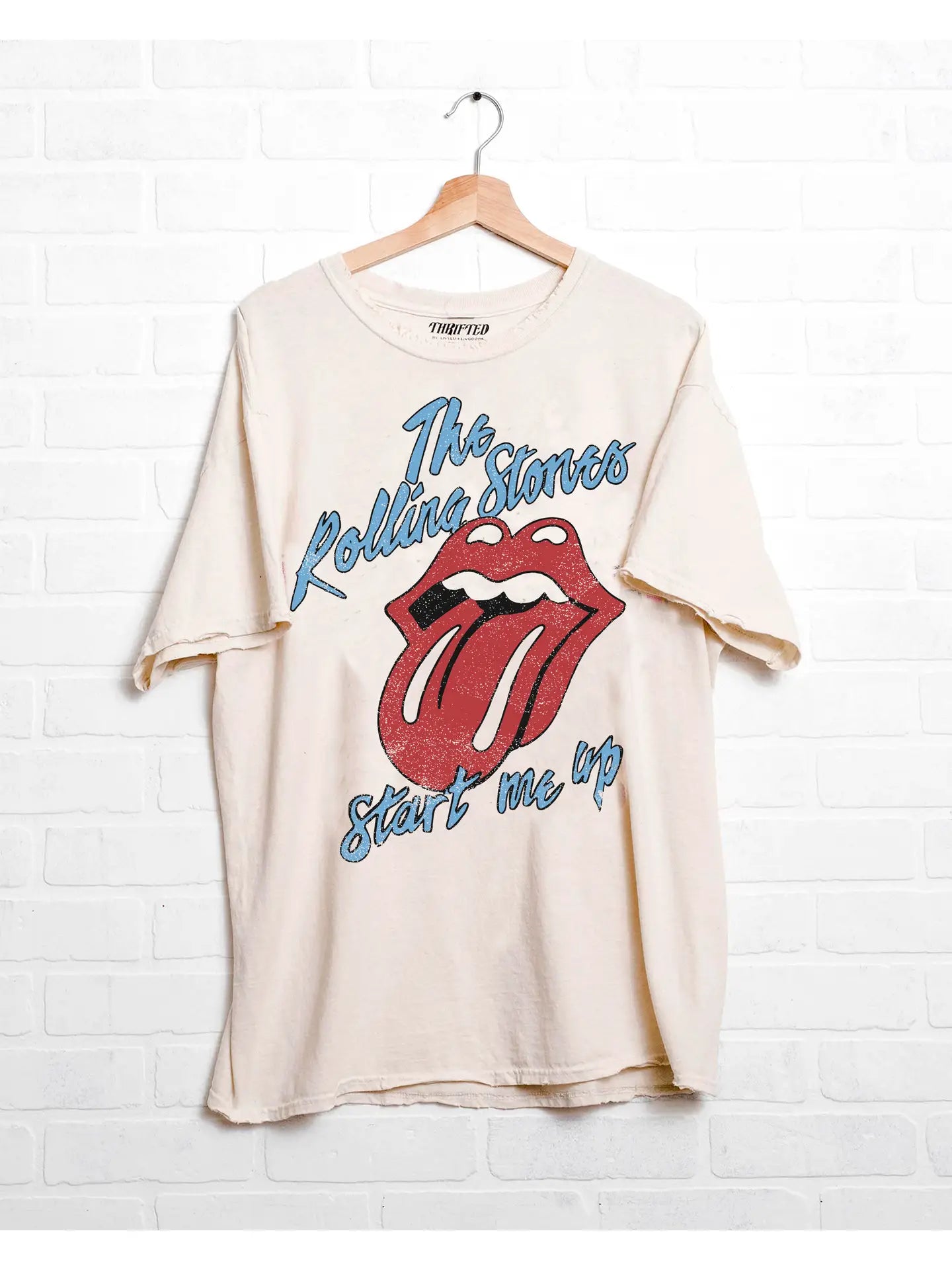 The Rolling Stones Start Me Up Tee- Off White