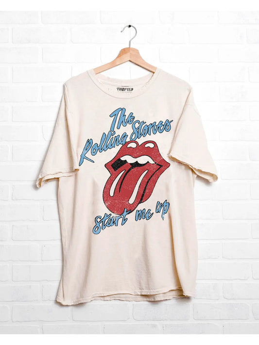 The Rolling Stones Start Me Up Tee- Off White