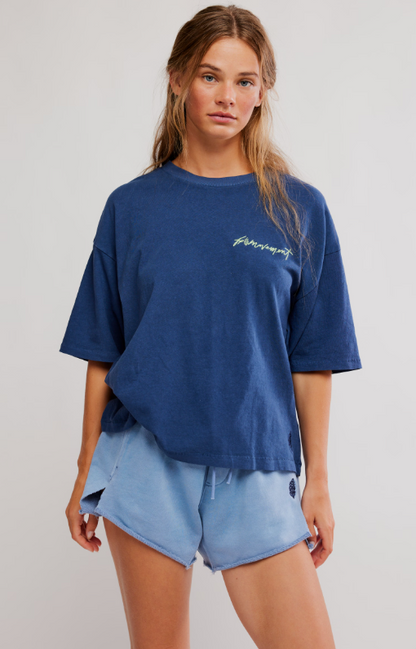 Logo Tackle Tee- Urban Navy