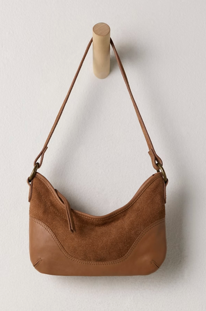Sindy Leather Shoulder Bag-Cognac