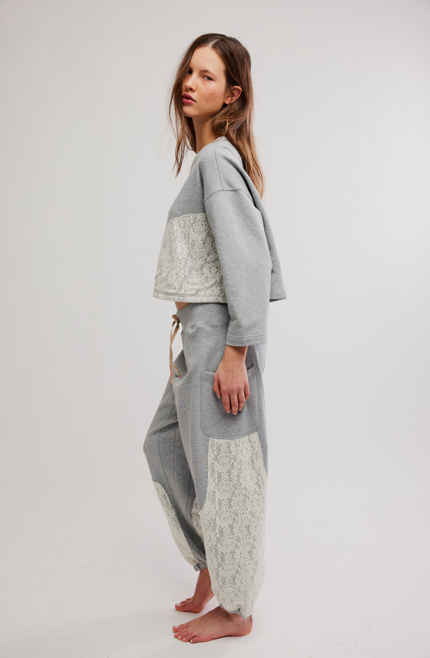 Sunday Best Lounge Set- Heather Grey