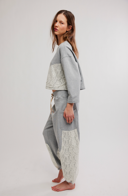 Sunday Best Lounge Set- Heather Grey