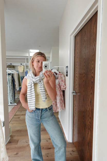 Sidney Knit Tank- Butter Yellow