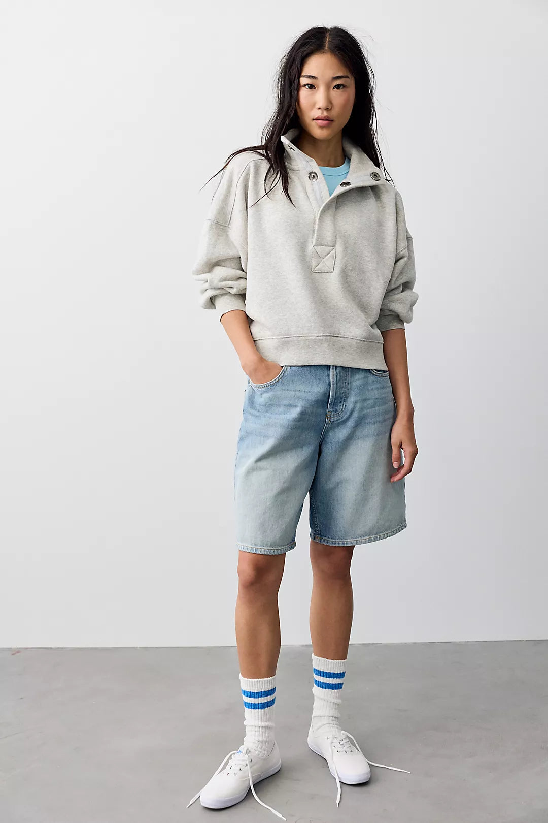 Timeless Pullover- Heather Grey