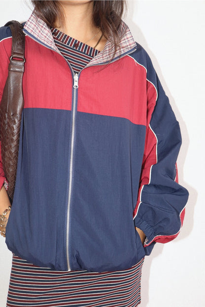 Whitney Reverse Wind Breaker- Navy Combo