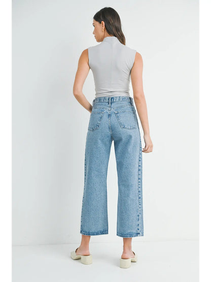 Bailey Barrel Jean Twist- Medium Wash