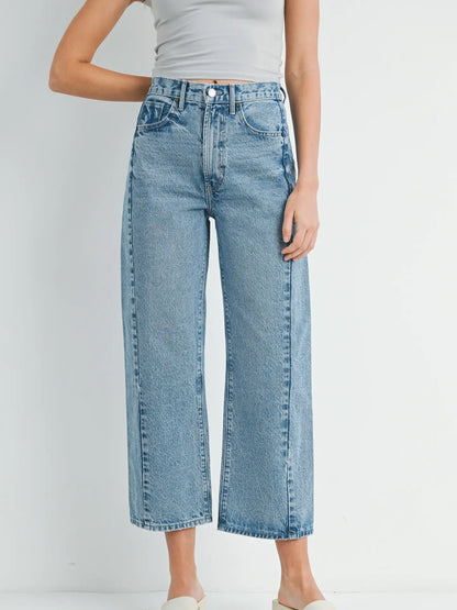 Bailey Barrel Jean Twist- Medium Wash