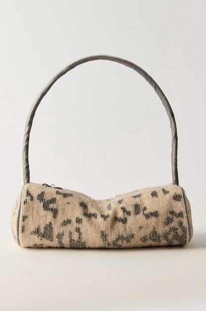 Bailey Beaded Barrel Bag-Ivory