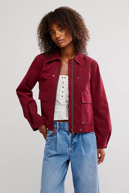 Blair Vegan Suede Jacket- Dionysus