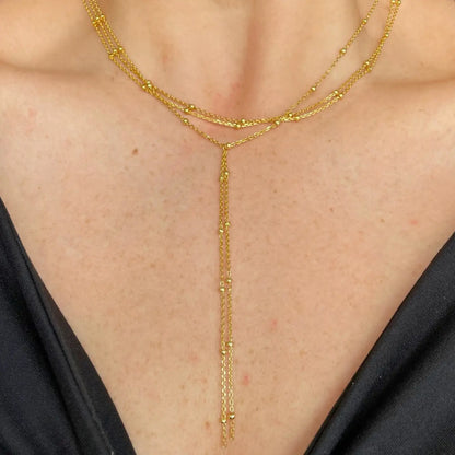 Bowie Statement Necklace- Gold