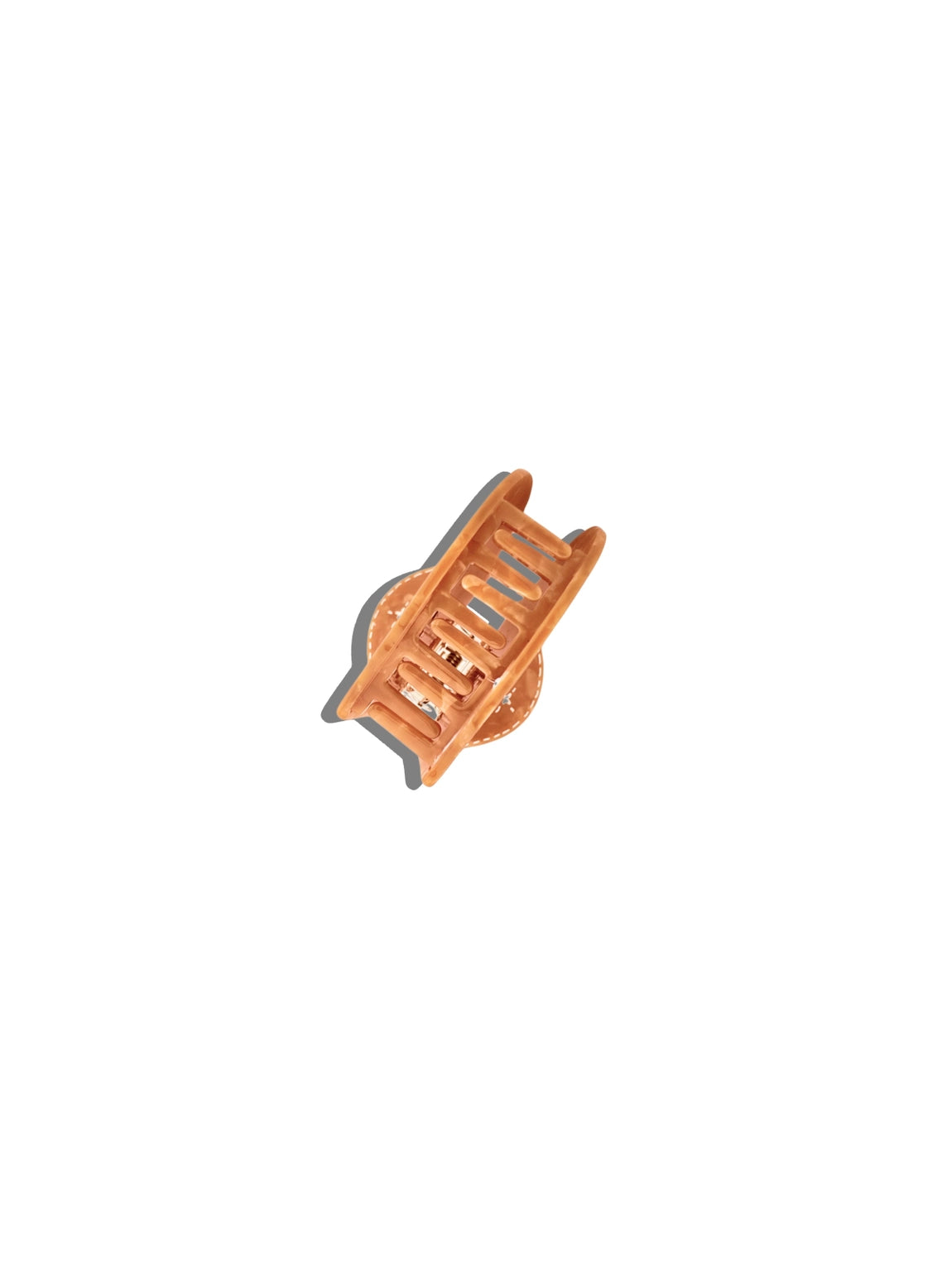 Paisley Heart Claw Clip-Brown