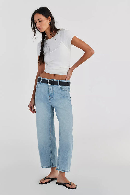 Deep Trance Dropped Boyfriend Jeans- Sweet Dreams