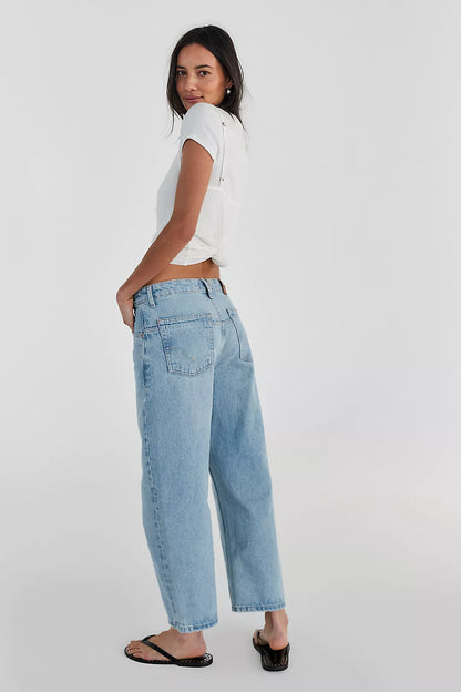Deep Trance Dropped Boyfriend Jeans- Sweet Dreams