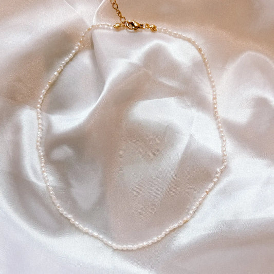Deesse Necklace- 2mm Pearl