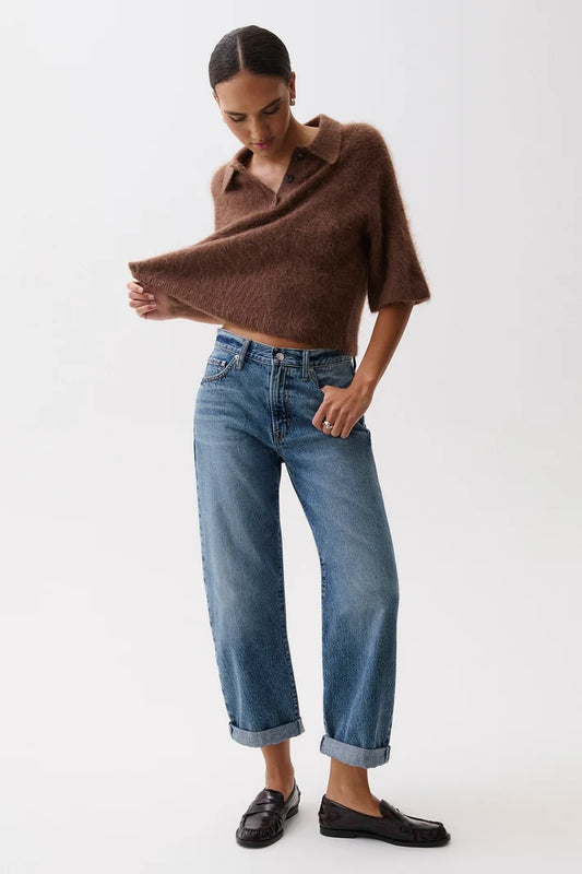 Donny Rolled Hem Boyfriend Jean- Wilcox