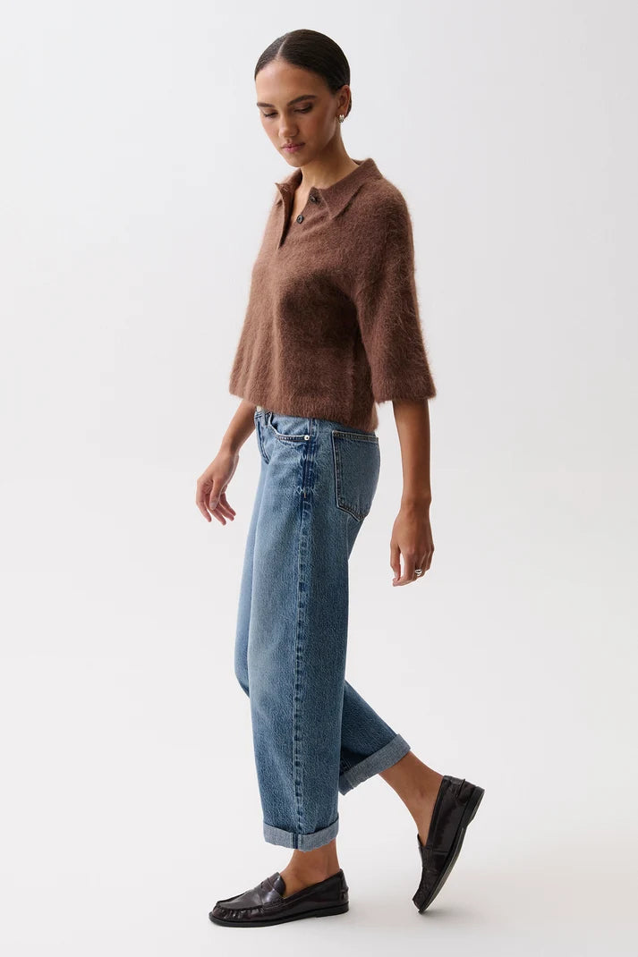 Donny Rolled Hem Boyfriend Jean- Wilcox
