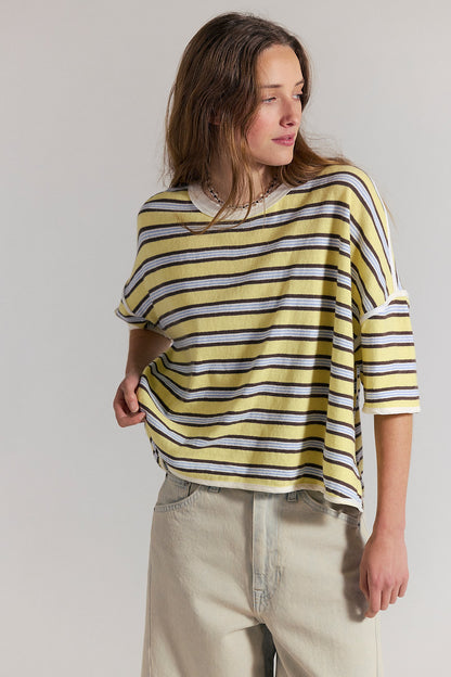 Clean Rugby Tee- Yellow Combo