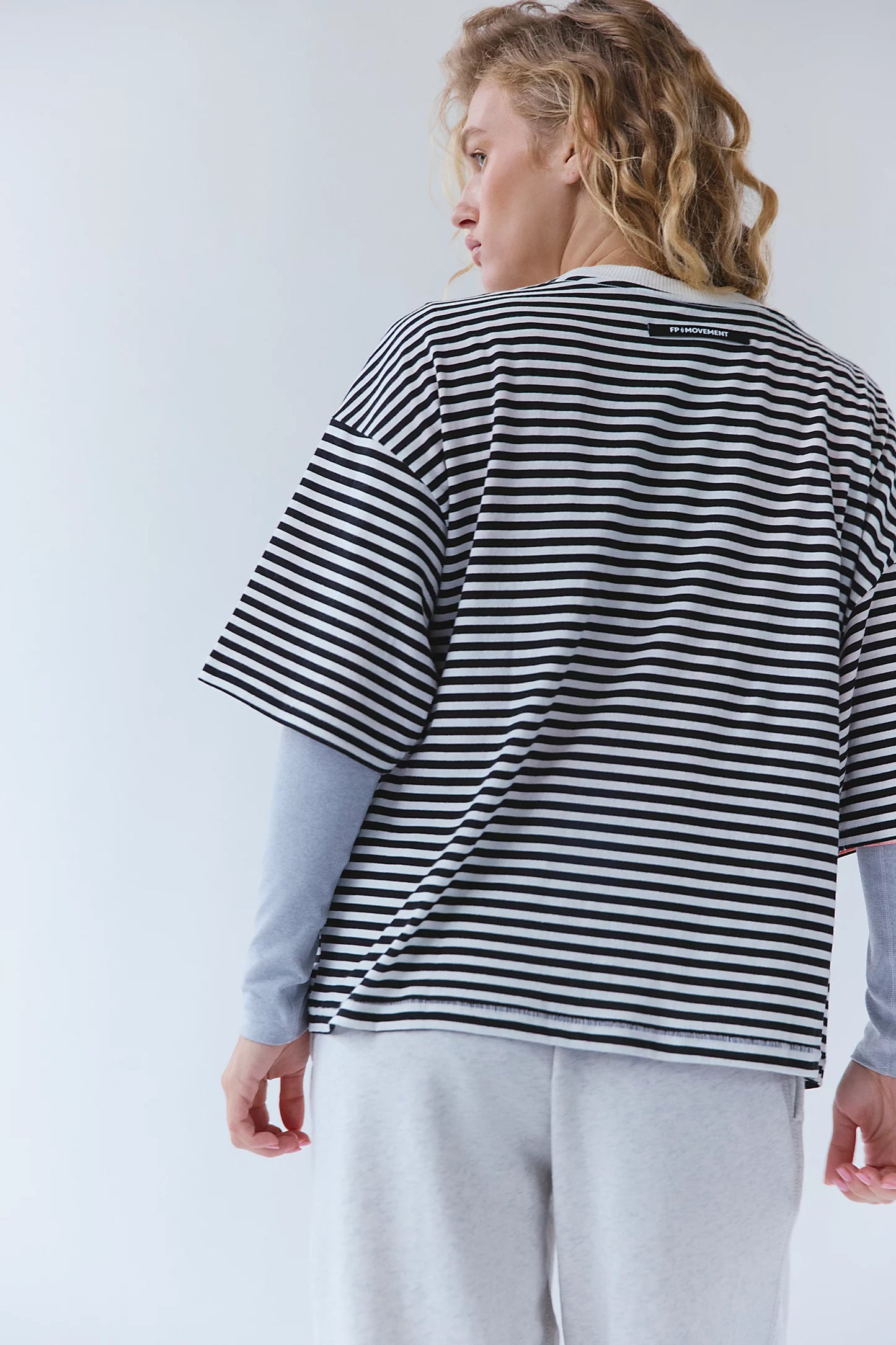 Tackle Tee- Court Striped Black
