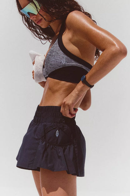 Get Your Flirt On Short-Black