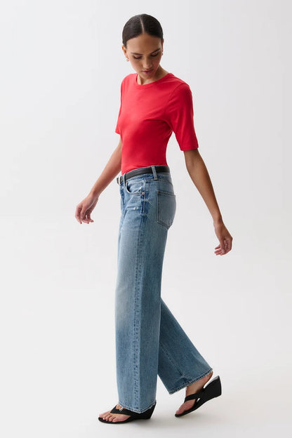 Harlowe Relaxed Baggy Jean-Serpintine
