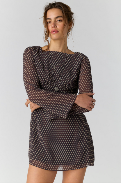 Jolie Printed Mini Dress