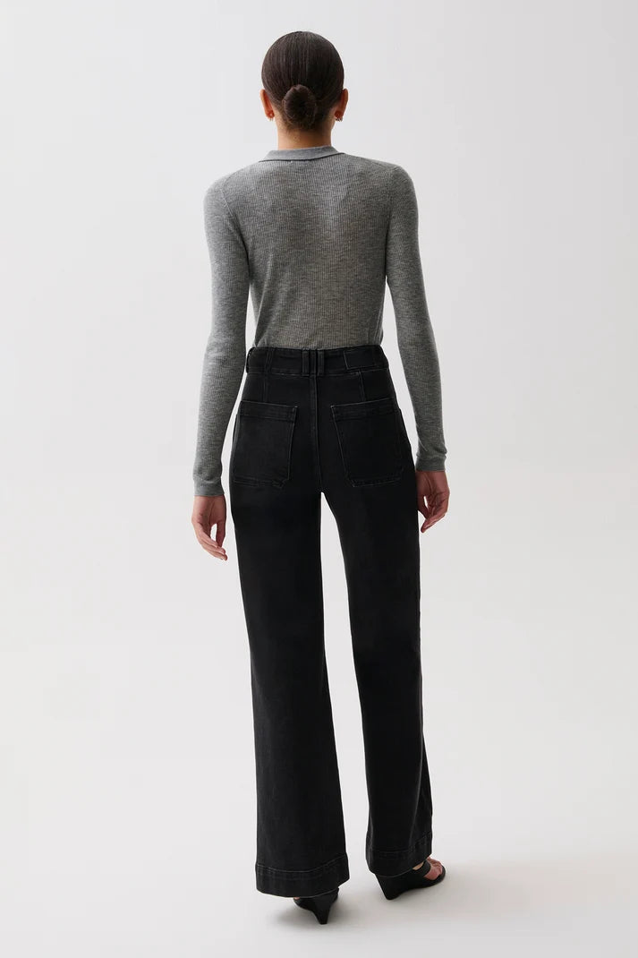 Lana High Rise Ultra Wide Leg Jean- Jetset